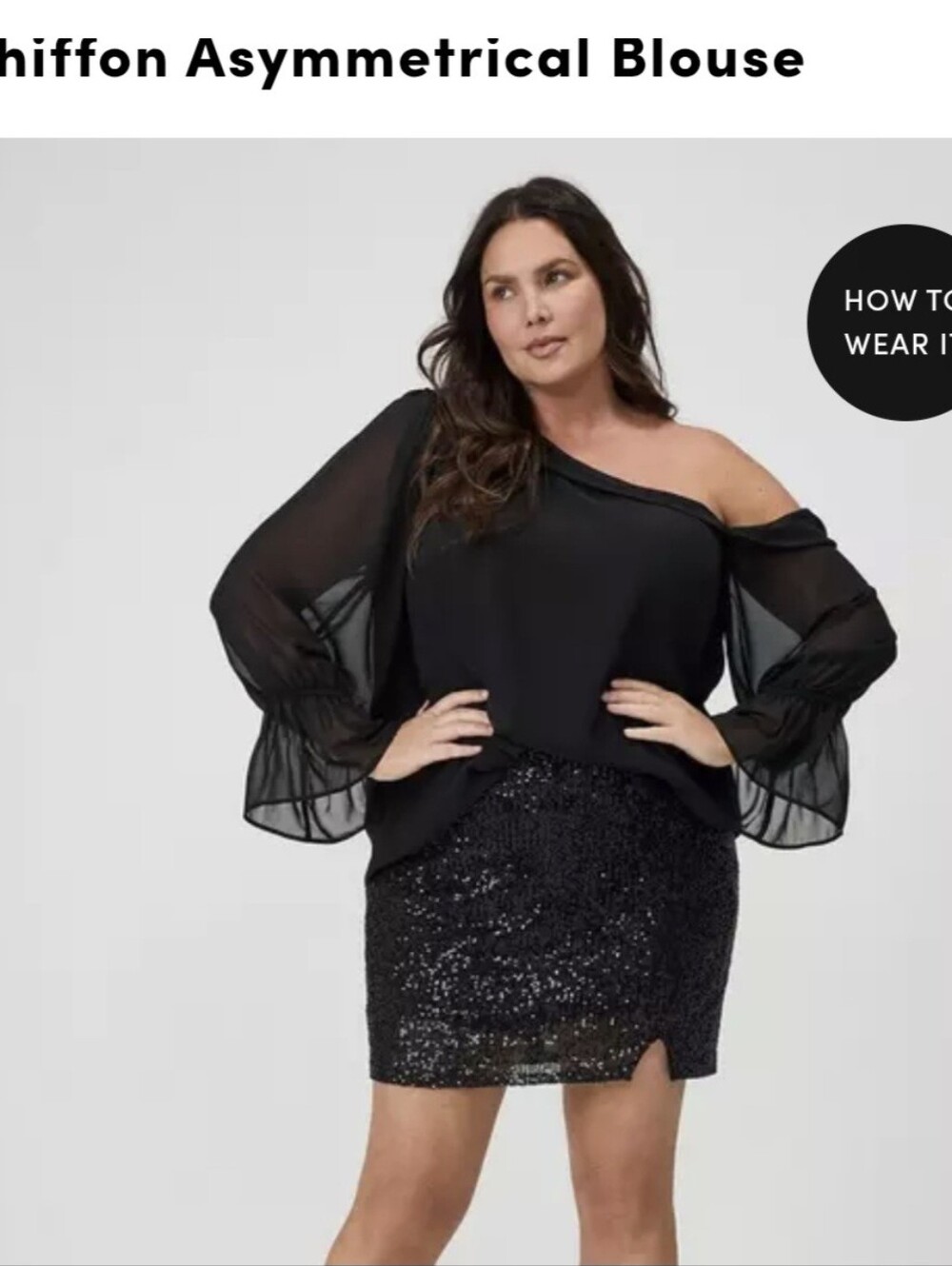 TWO torrid Black and White Chiffon Asymmetrical Blouses